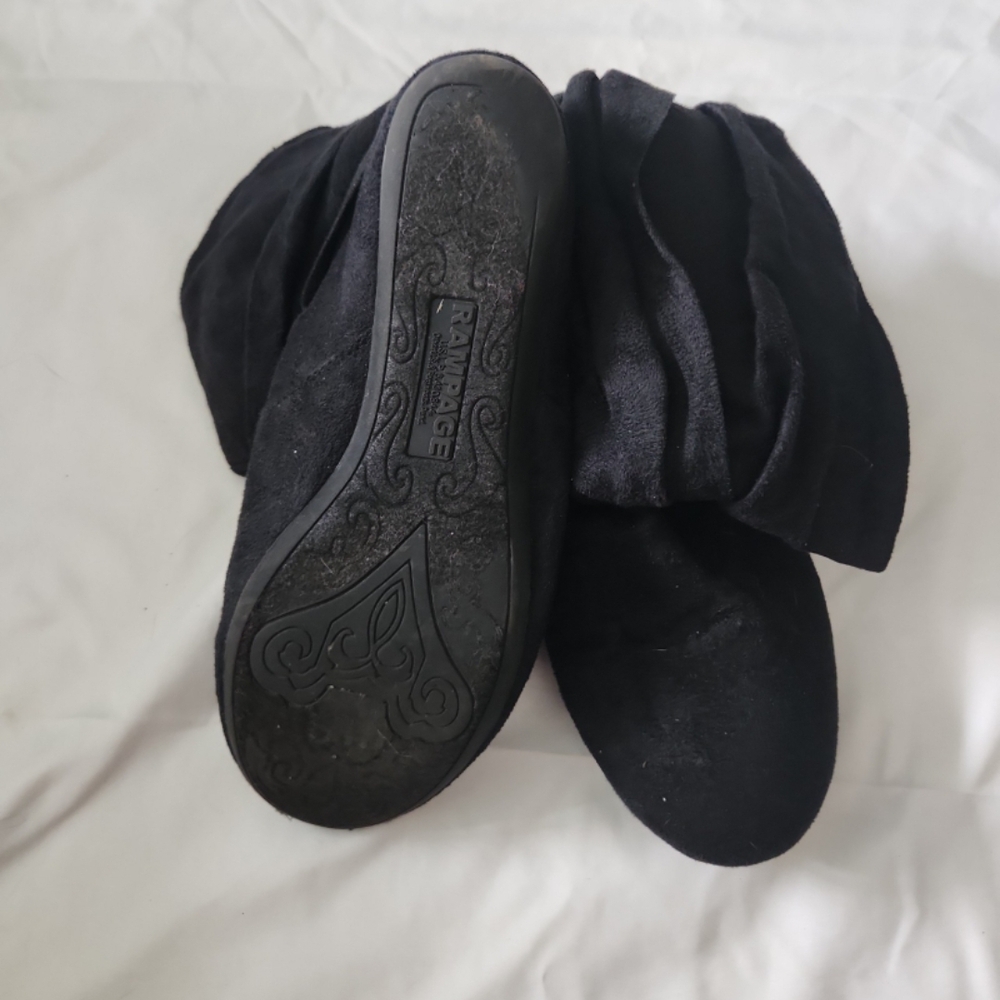 Rampage Women's size 7 1/2 black suede ankle boots #ABB - Picture 3 of 3